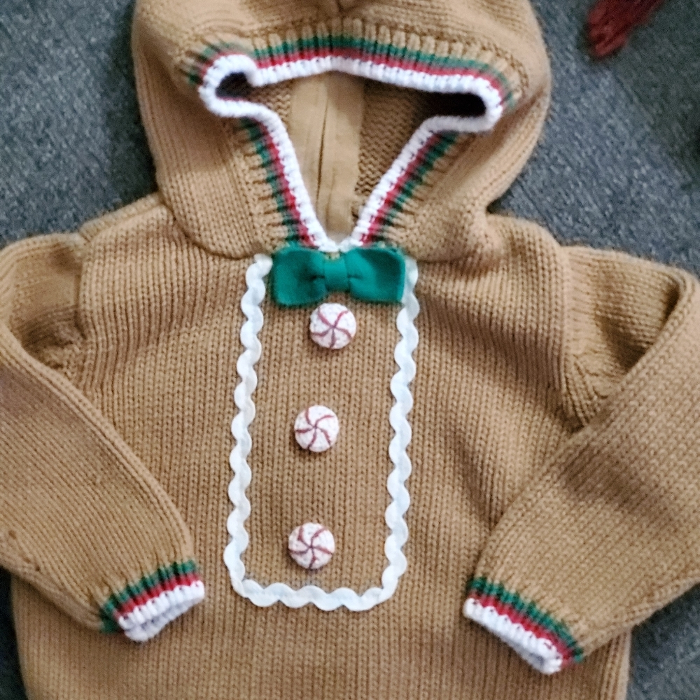 Gingerbread man sweater